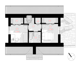 Grundriss zweite Etage