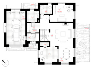 Ökonomisches, ansprechendes, zweigeschossiges Vier-Zimmer-Wohnhaus der Energieeffizienzklasse A +