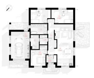 Grundriss erste Etage