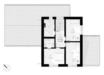 Das moderne, zweistöckige Haus "Liucija" ist für eine Familie von 4 bis 5 Personen geeignet.