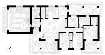  Das Projekt Juras ist ideal geeignet für eine enge Fläche und ein komfortables Familienleben.